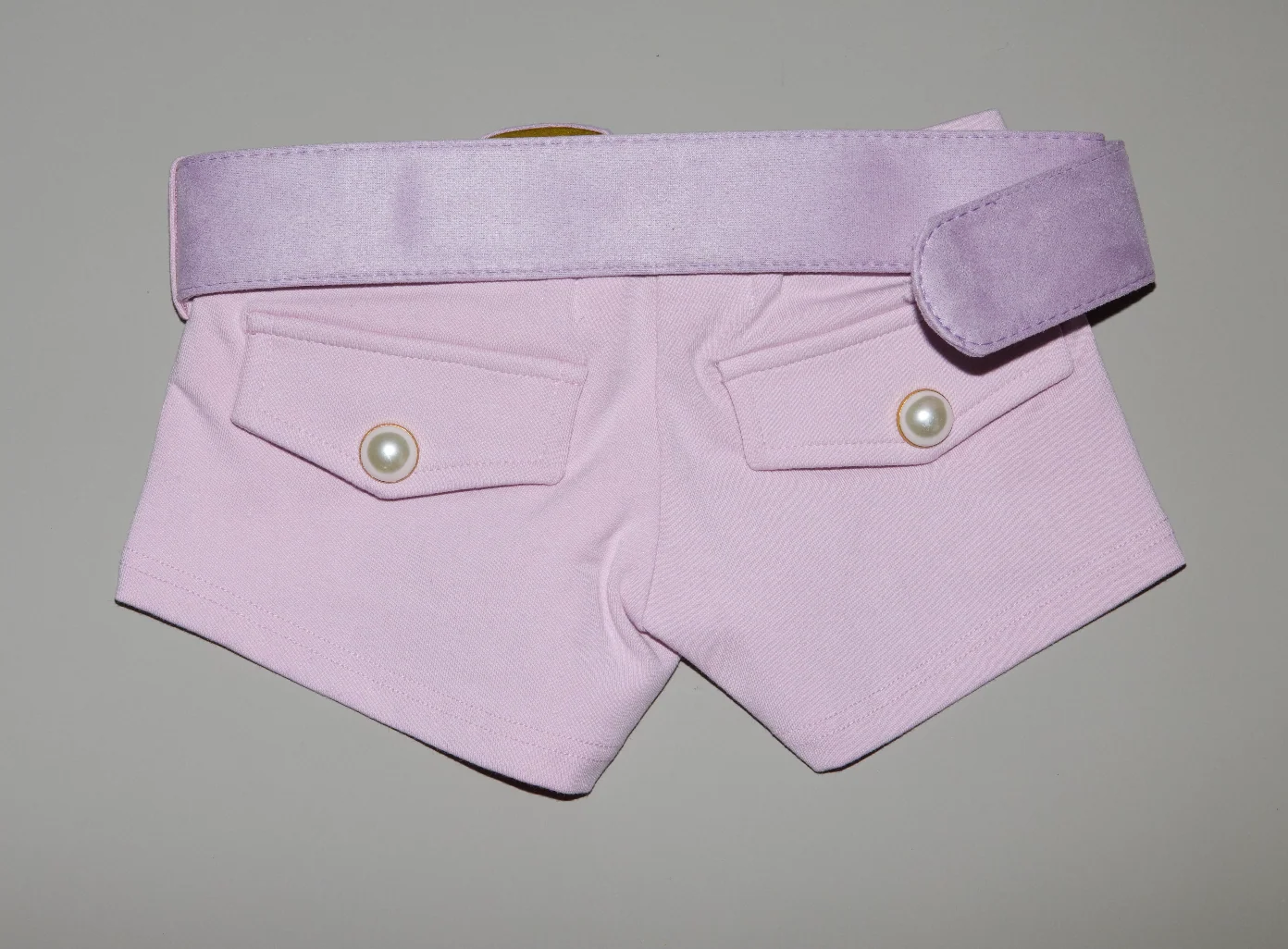 Belted Short Shorts Pink - Image 4